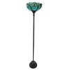 Chloe Lighting Liaison Tiffany-Style 1 Light Victorian Torchiere Floor Lamp 15" Shade - 2 of 2