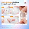 Saviland Clear Silicone Nail Stamper Heads, 6pc Short & Long Jelly French Tip Stampers for Manicure Tools, Crack-Resistant. - 3 of 4