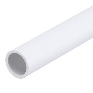 Unique Bargains PVC Water Plumb DIY Crafts High Impact Rigid Round Pipes 8" Length - 1 of 4