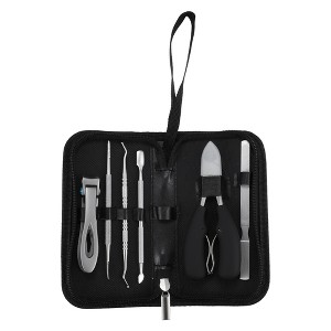 Unique Bargains 1 Set Nail Clippers Set Professional Nail Clippers Set for Travel or Home for Thick Nails Silver Tone Stainless Steel - 1 of 4