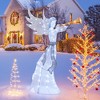 Tangkula 5 FT Lighted Trumpeting Angel Light-up Christmas Angel w/ LED Lights Halo & Girdle - 4 of 4