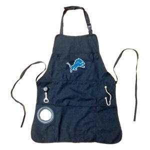 Grill Apron, Black, Detroit Lions - 1 of 4