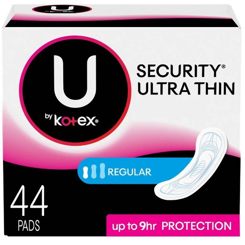 U By Kotex Ultra Thin Regular Pads 44ct Target