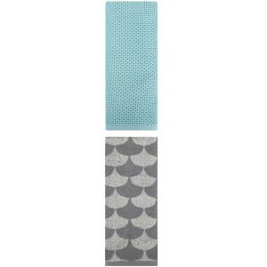 REGALWOVEN Cotton Hand Towels Absorbent Soft for Bathroom Hand Face Gym Spa 13" x 30"/13" x 29" 2 Pcs - 1 of 4