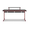 Signature Design by Ashley Lynxtyn 63" Home Office Desk with Headset Hanger and Raised Monitor Stand, Red - 2 of 4