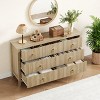 Fluted Dresser 54 Inch Wide,7-Drawer Wood Dresser for Bedroom, Modern Chest of Drawers, Storage Organizer Cabinet for Living Room, Hallway - 2 of 4