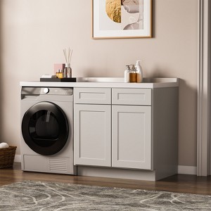 Kitchen Base Cabinet, Unassembled Cabinet with Adjustable Shelf without Top - 1 of 4