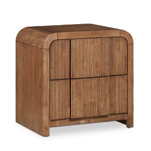Meridian Furniture,Fluted Nightstand - 1 of 4