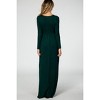 PinkBlush Green Long Sleeve Maternity Nursing Maxi Dress - 3 of 4