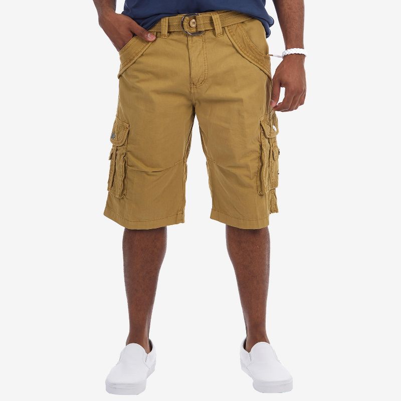 X RAY Men's Big & Tall Classic Fit 12.5" Inseam Knee Length Cargo Shorts, 1 of 5
