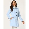 INSPIRE CHIC Women's Peter Pan Collar Single Breasted Winter Long Overcoat - 2 of 4