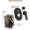 YAWWALK 3-Spray Wall Mounted 10 and 6 in. Dual Round Shower Head and Ajustable Handheld Shower Head - 4 of 4