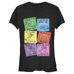 Junior's Inside Out Emotions Valentine Cards T-Shirt - 1 of 4