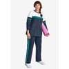 Woman Within Plus Size Color Block Long Sleeve Sweatshirt - 3 of 4