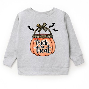 Trick of Treat Pumpkin - Toddler Graphic Sweatshirt and Youth Graphic Sweatshirt - 1 of 2