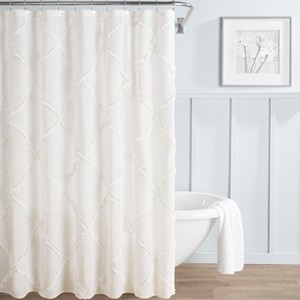 Laura Ashley Cotton Twill Shower Curtain Collection - 1 of 4