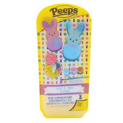 Peeps Pour N Paint Bunnies DIY Art Kits - 6pc