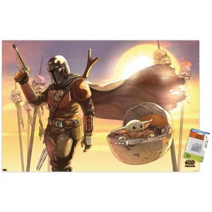 Trends International Star Wars: The Mandalorian - Manga Desert Unframed Wall Poster Prints - 1 of 4