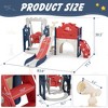 Infurnic Baby Activity Gyms Kids Slide and Swing Set, HDPE and ABS Materials, Indoor, Outdoor Use, Multicolored, 38"*16"*24" - 3 of 4