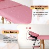 BestMassage Portable Massage Table 2-Fold Adjustable Spa Bed 27.6" Wide Lash Bed - 3 of 4