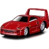Ferrari F40 Red 1/64 Diecast Model Car by Muscle Machines - 2 of 3