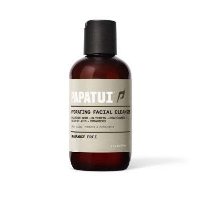 Papatui Hydrating Men's Paraben-Free Niacinamide and Hyaluronic Acid Mini Face Cleanser - Unscented - 2 fl oz