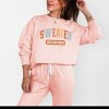 Simply Sage Market Varsity Sweater Weather Lightweight Garment Dyed Sweatshirt - 2 of 4