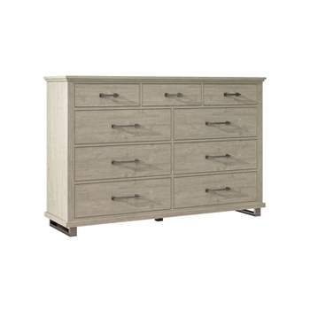 64" Dresser with 9 Drawers Beige - Accent Furniture