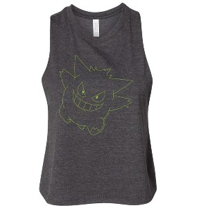 Women's - Pokémon - Gengar Big Face Graphic Racerback Tank - 1 of 3