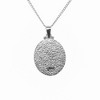 Dicksons Saint Christopher Protect Us Engraved Pendant 18 Inch Oval Silver Plated Neckace in Jewelry Box with Prayer Card - 4 of 4
