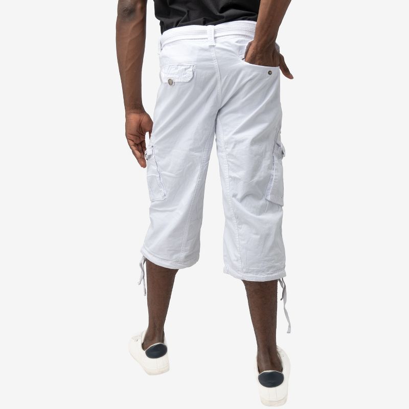 X RAY Men’s Belted 18 Inch Below Knee Long Cargo Shorts, 3 of 6