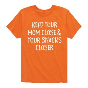 Boys' - Instant Message - Mom Close Snacks Closer Short Sleeve Graphic T-Shirt - 1 of 4