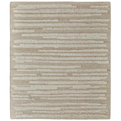Ashby Transitional Stripes White/Tan Area Rug