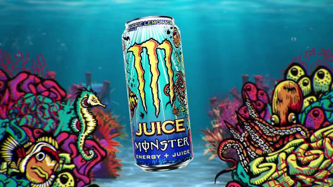 Juice Monster Aussie Lemonade Energy Drink - 16 fl oz Can, 2 of 6, play video