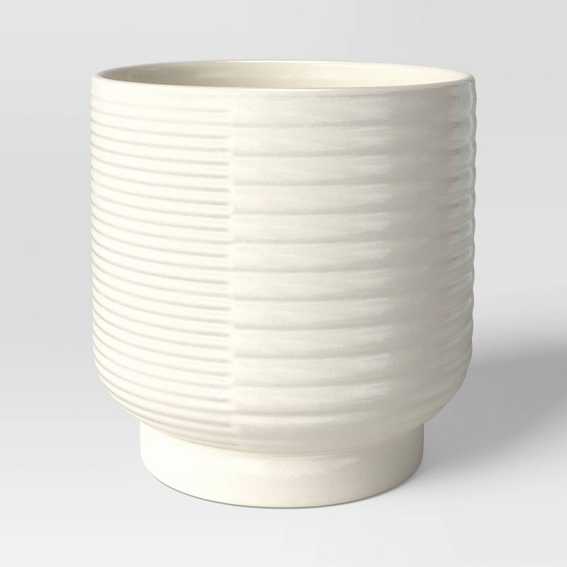 Ceramic Planter White - Threshold&#8482;, 1 of 5