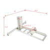 Motorcycle Front Tire Chock, 1800 Lbs Capacity Adjustable Heavy Duty Plated Steel Tire Stand Chocks With 4 Sets Tie Downs, For 15"-22" Wheels - 4 of 4