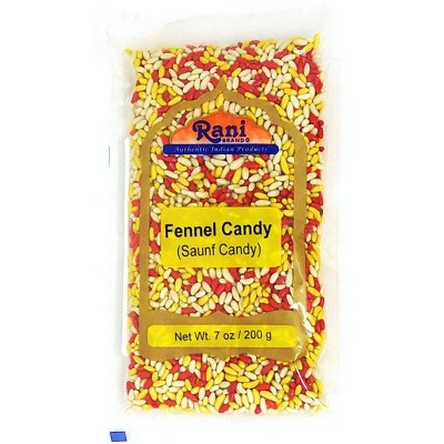 Sugar Coated Fennel Candy - 7oz (200g) - Rani Brand Authentic Indian Products