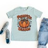 The Juniper Shop Coquette Pumpkin Season Leopard Youth Short Sleeve Tee - S - Seafoam - 4 of 4