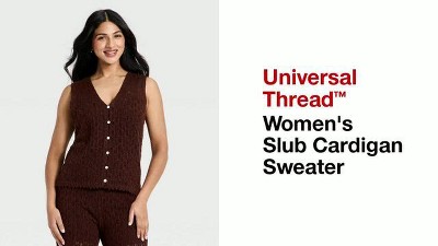 Women's Slub Cardigan Sweater - Universal Thread™