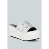 Meta charts Diamante & Rhinestone Flatform Sandals - 2 of 4