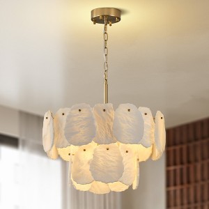 23-39"Modern Natural Marble Living Room Chandeliers - 1 of 4