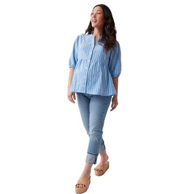 Ingrid & Isabel Maternity Peplum Shirt