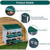 GAOMON Chickens Nesting Boxes with Bracket Legs, Roll Away Hens Nesting Box with Egg Collection, Perch, Lid Cover - 3 of 4