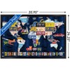Trends International David Bowman - License Plate Map Framed Wall Poster Prints - 3 of 4