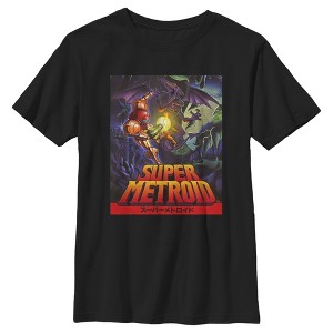 Boy's Nintendo Samus Super Metroid Cover T-Shirt - 1 of 4