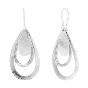 Silpada 'Triple Droplets’ Sterling Silver Drop Earrings - 1 of 4