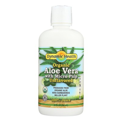 Dynamic Health Organic Aloe Vera with Micro Pulp Unflavored - 32 fl oz