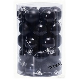 34Pcs 1.57" Christmas Tree Decoration Set, Christmas Ball Decorations, Suitable for Christmas Party, Holiday Wedding, Indoor and Outdoor Decoration - 1 of 1