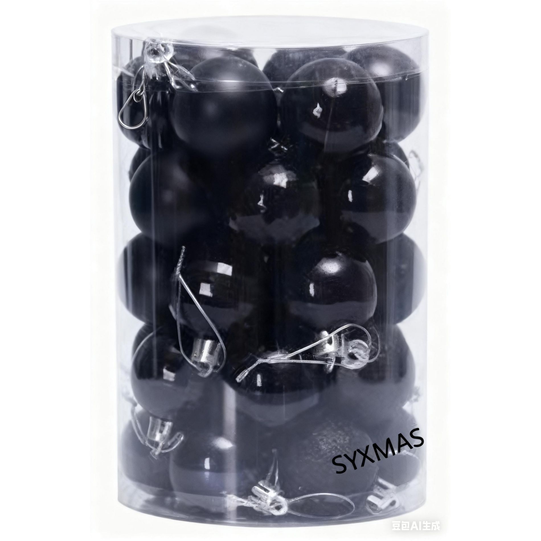 34Pcs 1.57" Blue Christmas Balls, Christmas Tree Decorations, Suitable for Christmas Parties, Holiday Weddings, Indoor and Outdoor Decorations