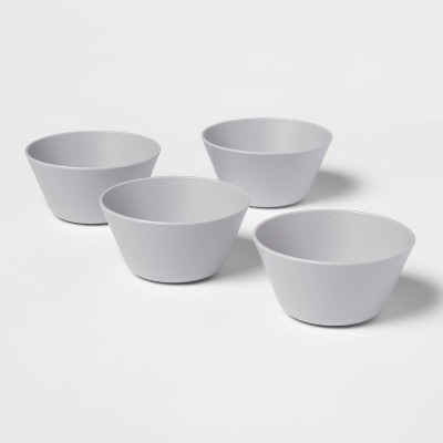 Photo 1 of 7.9oz 5 set of 4 pieces Plastic Mini Bowls Gray -  20 mini bowls